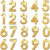 KARIDER Set da 20 Adesivi Numerici, Numero Civico Esterno Dorato Autoadesivo da 5 x 3,3 cm, Numeri Civici Esterni in Acrilico 0-9 per Cassette Postali e Segnaletica in Abitazioni e Uffici