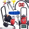 Rosfix Set Agitatore Airless Strong Storm RSS05 - 3500W, 220 Bar, 18L/min, Motore Brushless, Display LCD | Vernici Acriliche, Latex, Ignifughe | Pompa Spruzzatrice Professionale