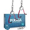 FIXXIA Ganci Bici Soffitto Set 2, Appendi Bici con Catena fino a 30 kg | Porta bici per garage, cantina e officina - ganci di montaggio per calcestruzzo inclusi, rivestimento gommato