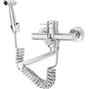 hongward Rubinetto a Parete con Doccetta, Rubinetto | da Cucina a Muro Girevole a 360° Rubinetto per Lavello in Acciaio Inossidabile Spazzolato, Tubo Rotante 23 cm
