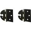 AERREGI SET CERNIERE ALI ZANCATE CON ASOLA | Bronzato - DIMENSIONI 40X35MM PER MOBILI ANTICHI CP08 (2, Bronzato)