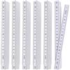 prota 5 pezzi metro pieghevole da 2 metri, barra bianca in plastica, 10 maglie portatile, multiangolo, scala per fai da te, casa, falegnameria, officina