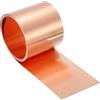 QUARKZMAN Rotolo Di Lamiera Di Rame Puro Spessore 0.2mm 24Ga Nastro Di Rame | Lamierino Di Rame T2, Morbido, Lamina metallo Di Rame, 1070mm x 50mm/3.5Ft x 2in, Per Artigianato Riparazioni