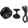 AKIZA Mini Telecamera IP A9 Full HD Interni Esterni Visione Notturna IR Sorveglianza 24 7 Compatibile Smartphone Nero