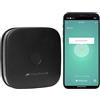 VisorTech rilevatore di fumo wifi: Rilevatore di fumo Wi-Fi dal design elegante, nero, notifica dell'app globale, 85 dB (design, rilevatori intelligenti con app, casa)