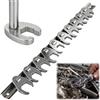 Naruide Chiave Dinamometrica per Condizionatori, Chiavi a Cricchetto Professionale, Set 10 Pezzi 3/8 10, 11, 13-19, 22 mm per Officina e Riparazioni Auto, Argento