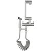 ZPSPZ Rubinetto Cucina Solo Acqua Fredda a Muro Satinato Acciaio Inox 2 Funzioni Con Pistola a Spruzzo Multifunzione Rubinetto da Parete da Cucina-Spazzolato