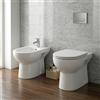 Barbottina Set water e bidet Orchidea Barbottina in ceramica bianca