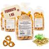 LA MADIA SALENTINA Tarallucci Salentini con semi di finocchio 1 Kg, Artigianali al Forno - Taralli Pugliesi Croccanti Tradizionali del Salento - Tarallini Snack Salato Tipico della Puglia (4x250g, semi finocchio)