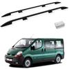 TURTLE Compatibile con Renault Trafic (X83) 20012014 / Barre portatutto Crown Versione Corta | Nero