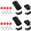 eMagTech 2 Connettori elettrici impermeabili a 2 pin Compatibili con Delphi Metri-Pack serie 480 per bobine di accensione e cablaggio elettrico GPS