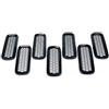 OneTrend Griglia Radiatori Per Jeep Per Renegade 2015 2016 2017 7 Pezzi Griglia Anteriore Inserti Racing Telaio Rivestimento ABS Nero(Inside)