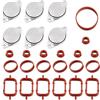 CLKE 26 pezzi 33 mm Kit di rimozione valvola di aspirazione M57 M57N M57TU | Guarnizione collettore aspirazione 11612246949 11612245439 11612246945 11617790198, per E90 E46 E60 E83 E70 E53 F01