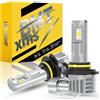 BMT xms 9006 LED Lampadina, 20000LM 400% Più luminosità bianco 6500K HB4 fendinebbia a LED, dimensioni mini 1:1 Plug and Play, 2 Pezzi