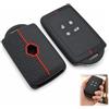 Cyiamku 2 cover chiave in silicone per RenaultClio Megane Kadjar Captur Talisman Kangoo Twingo Space e Dacia Duster, cover chiave a 4 pulsanti per Renault, custodia per chiavi in TPU, protezione telecomando