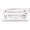 BHGMGEBLV Car Central Control AC Panel Adesivo Per BMW Per X3 E83 2006 2007 2008 2009 2010 LHD ABS Pannello Console Centrale Auto Telaio Copertura Trim Fibra Di Carbonio Texture Argento Controllo Centrale Inter