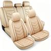 Generico 5 Posti Coprisedile per Jeep Wrangler JK Unlimited Rubicon (2006-2010) | Coprisedile File Anteriore E Posteriore Auto,Impermeabili Antisudore Protezioni Accessori Interno Accessorio