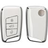 kwmobile Cover Chiave Auto Compatibile con VW 3 tasti (Keyless Go) - Custodia Chiavi Auto Copri Telecomando - Copertina Chiave - Copertura in Silicone TPU