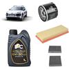 OP Kit tagliando 3 filtri + 4L olio 5W-30 IPC C2 compatibile con Citroen c4 cactus 1.2 VTI 82 Benzina 2014+