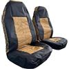 Generic 2 coprisedili tattici in tela per auto, impermeabili, universali, con tasche multiple