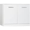 - Mobile bagno a terra 65x54 cm bianco lucido