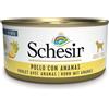 - Cibo umido per cani Schesir Pollo con ananas lattina 150 g