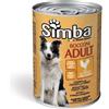 - Cibo umido per cani Simba Bocconi pollo e tacchino lattina 415 g