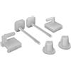 Altro Coppia supporti sedili wc con bulloni in plastica