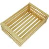 - Cassetta di legno con doghe per frutta 25x17x10 cm