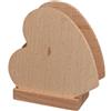 - Porta tovaglioli cuore legno 10x11x5 cm