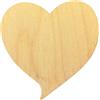 - Sagoma in legno cuore 6,5x6,5x0,6 cm