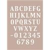 - Stencil decorativo To-Do alfabeto n.601 21x29,7 cm