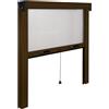 Irs Zanzariera Irs Sottile Plus avvolgibile verticale 160x170 cm marrone