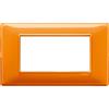 Vimar Placca 4 moduli Vimar Plana reflex arancione