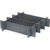 - Organizer modulare grigio set 6 pz