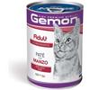 - Cibo umido per gatti Monge Gemon paté al manzo lattina 400 g