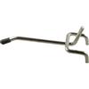 - Ganci singoli in metallo per pannello forato in acciaio zincato 3,5x100 mm