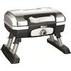 - Barbecue a gas 1 bruciatore nero e argento con coperchio