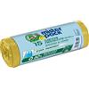 Misterpack Sacchi spazzatura con maniglie Misterpack 28 l giallo 15 pz