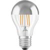 OSRAM General Lighting Lampadina LED E27 a goccia Osram Mirror Silver 650 lm bianco caldo