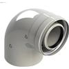 - Curva universale coassiale 90°