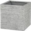 - Vaso Ficonstone quadrato grigio cenere 29x29x29 cm
