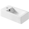 - Lavabo d`appoggio in ceramica bianca l 50 x p 25,5 x h 14,5 cm