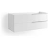 - Mobile bagno base sospesa lavabo Caren 2 cassetti 50x105x50,8 cm bianco