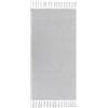 - Tappeto in poliestere con frange 60x120 cm grigio