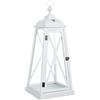 - Lanterna da esterno piramidale bianca Cross cuore 68x30x30 cm