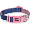 - Collare per cani regolabile Camon 15x360/480 mm blu e rosa