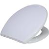 - Copriwater ovale in duroplast bianco 43x37 cm