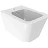 - Bidet sospeso Square in vetrochina bianco lucido 360x515x32 mm