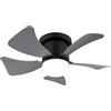 Globo Ventilatore da soffitto con luce LED dimmerabile Ø 40,6 cm grigio